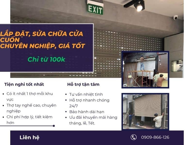SỬA CỬA CUỐN QUẬN THỦ ĐỨC 1 Lắp đặt, sửa cửa cuốn quận Thủ Đức giá rẻ uy tín chỉ từ 100k