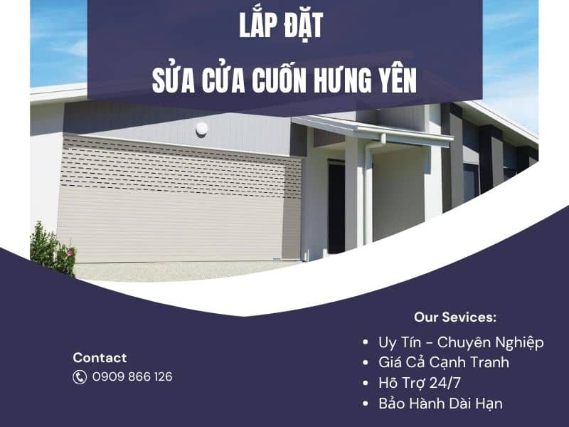 Sửa Cửa Cuốn Hưng Yên 24H Giá Rẻ